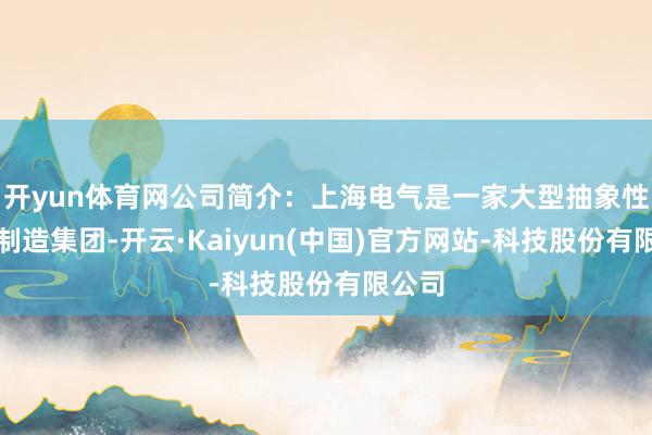 开yun体育网公司简介：上海电气是一家大型抽象性装备制造集团-开云·Kaiyun(中国)官方网站-科技股份有限公司
