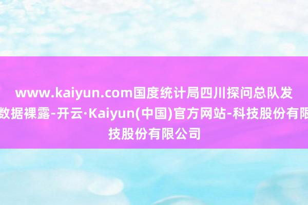 www.kaiyun.com国度统计局四川探问总队发布的数据裸露-开云·Kaiyun(中国)官方网站-科技股份有限公司